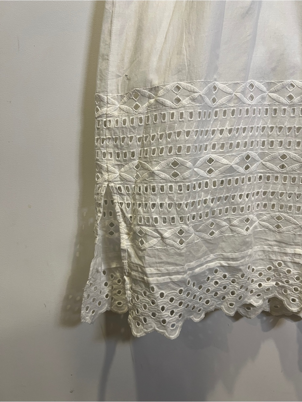 ✨J. Crew✨ White Eyelet Cotton Women Sundress size 4 - Picture 8 of 9